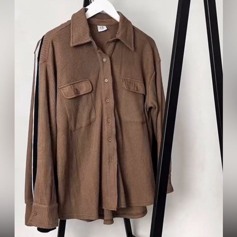 Little Bibsy relaxed thermal button down